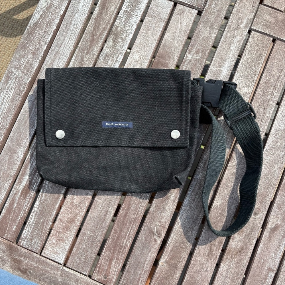 Black Club Monaco Belt Bag